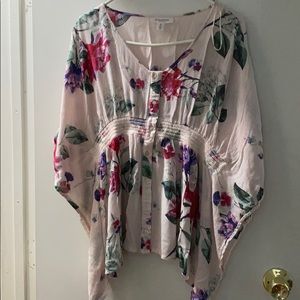 Maternity floral blouse